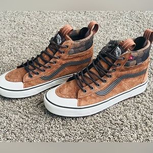 Vans, men’s fleece lined, cold weather, sneaker boot.